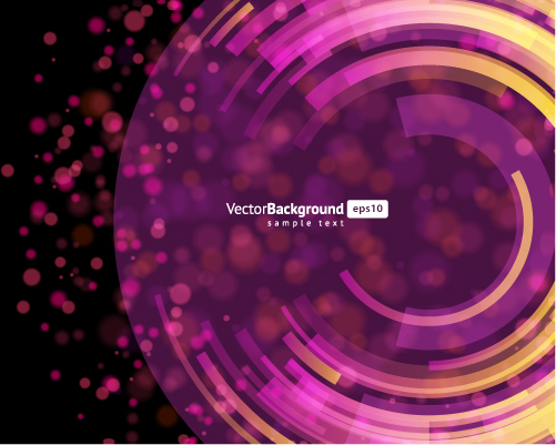 free vector 4 round light vector background